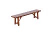 Picture of Test No Order - EILBY Solid Pinewood & Veneer Bench (Dark Brown)