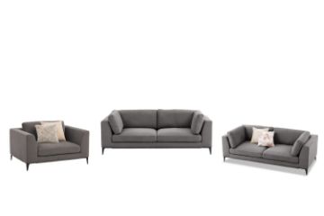 Picture of Test No Order - AMELIE 3/2/1 Seater Fabric Sofa Range (Dark Grey)