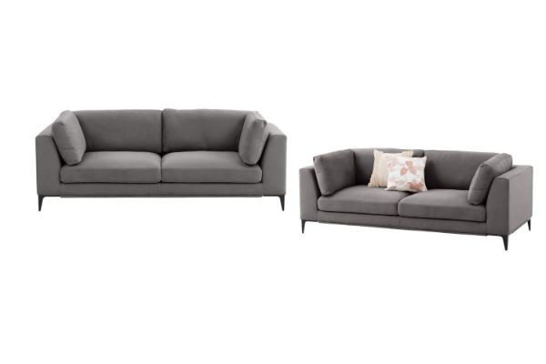 Picture of Test No Order - AMELIE Fabric Sofa Range (Dark Grey) - 3+2 Sofa Set