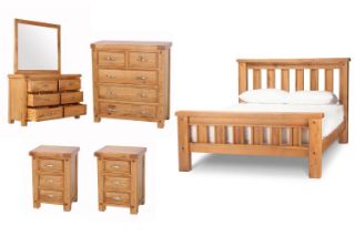 Picture of Test No Order - WESTMINSTER Solid Oak Bedroom Combo - 6PC Queen Size