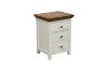 Picture of Test No Order - NOTTINGHAM 3-Drawer Solid Oak Wood Bedside Table (White)