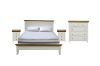 Picture of Test No Order - NOTTINGHAM 4PC/5PC/6PC Solid Oak Wood Bed Frame in Queen/King/Super King Size (White)