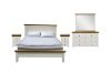 Picture of Test No Order - NOTTINGHAM 4PC/5PC/6PC Solid Oak Wood Bed Frame in Queen/King/Super King Size (White)