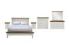 Picture of Test No Order - NOTTINGHAM 4PC/5PC/6PC Solid Oak Wood Bed Frame in Queen/King/Super King Size (White)