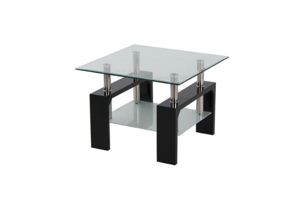 Picture of Test No Order - HORIZON Glass Side Table (Black)