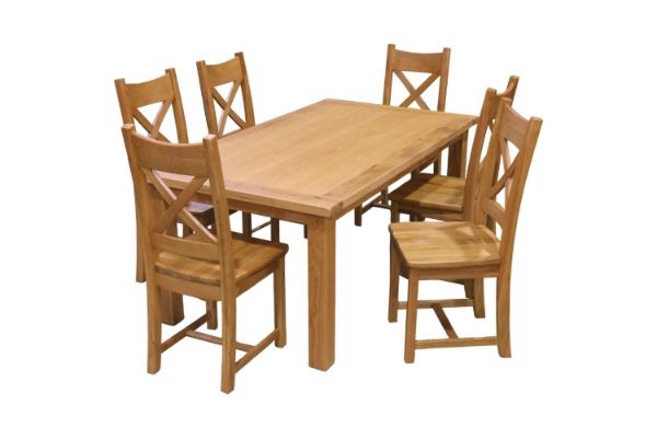 Picture of Test No Order - WESTMINSTER Solid Oak Wood 7PC Dining Set