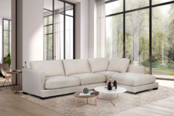 Picture of Test No Order - LONDON Feather-Filled Sectional Fabric Sofa