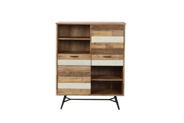 Picture of Test No Order - LEAMAN 125cmx100cm Solid Acacia Wood Display Cabinet