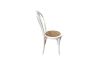 Picture of Test No Order - RAYMON Solid Beech Wood Dining Chair with Rattan Seat (White) 