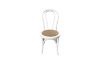 Picture of Test No Order - RAYMON Solid Beech Wood Dining Chair with Rattan Seat (White) 