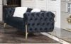 Picture of Test No Order - NORFOLK 3/2/1 Seater Button Tufted Velvet Sofa Range (Black)