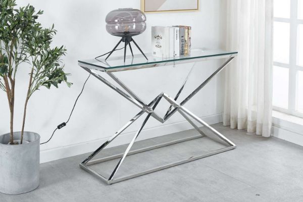 Picture of Test No Order - PYRAMID Stainless Steel Console Table (Silver)