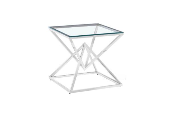 Picture of Test No Order - PYRAMID Stainless Steel Side Table (Silver)