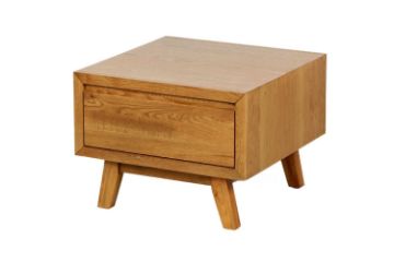 Picture of Test No Order - RETRO 1 DRW Oak Lamp Table (Maple Colour)