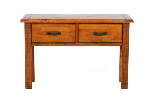 Picture of Test No Order - RIVERWOOD 120 2 DRW Rustic Pine Hall Table