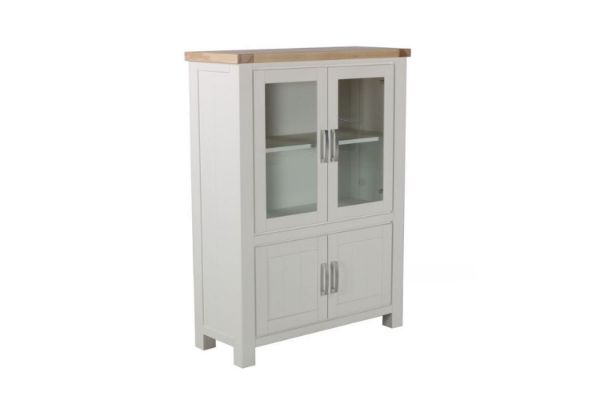 Picture of Test No Order - SICILY 130cmx100cm 4-Door Display Cabinet Solid Wood Ash Top