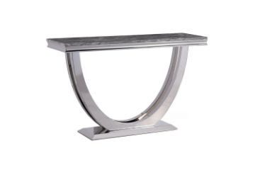 Picture of Test No Order - NUCCIO 140 Marble Top Stainless Steel Console Table (Dark Grey)