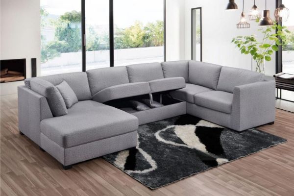 Picture of Test No Order - OAKDALE Sectional Modular Sofa (Light Grey)