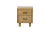 Picture of Test No Order - LYNWOOD 2-Drawer Solid Tasmanian Oak Wood Bedside Table