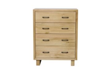 Picture of Test No Order - LYNWOOD 4-Drawer Solid Tasmanian Oak Wood Tallboy