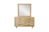 Picture of Test No Order - LYNWOOD 6-Drawer Solid Tasmanian Oak Dressing Table with Mirror