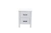 Picture of Test No Order - CLOUDWOOD 2-Drawer Solid Pinewood Bedside Table (White)