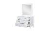 Picture of Test No Order - CLOUDWOOD 6-Drawer Solid Pinewood Dressing Table with Mirror (White)