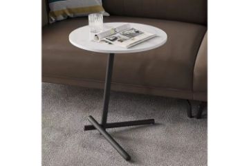 Picture of Test No Order - CARA H50 Sintered Stone Side Table (White Marble)