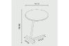 Picture of Test No Order - CARA H50 Sintered Stone Side Table (White Marble)