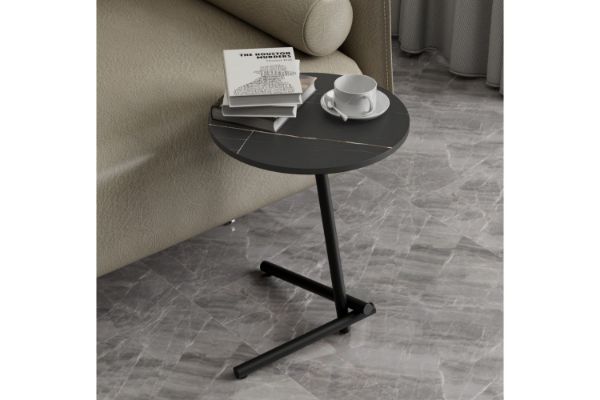 Picture of Test No Order - CARA H45 Sintered Stone Side Table (Black Marble)