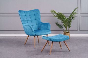 Picture of Test No Order - WHISTLER Lounge Chair with Ottoman (Blue)