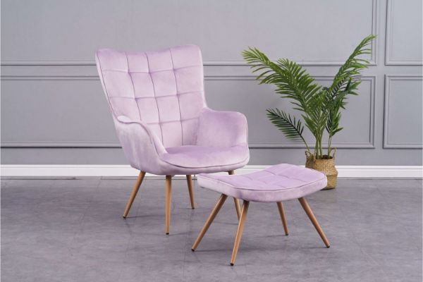 Picture of Test No Order - WHISTLER Lounge Chair with Ottoman (Purple)