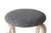 Picture of Test No Order - LOFT Bentwood Stackable Stool (Black & White Pad)