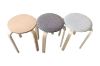 Picture of Test No Order - LOFT Bentwood Stackable Stool (Black & White Pad)