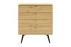 Picture of Test No Order - BALTIC 4-Drawer Wooden Chest/Tallboy (Oak Colour)