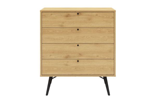 Picture of Test No Order - BALTIC 4-Drawer Wooden Chest/Tallboy (Oak Colour)