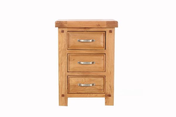 Picture of Test No Order - WESTMINSTER Solid Oak Wood 3-Drawer Bedside Table