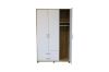 Picture of Test No Order - DUBLIN 3 DOOR 2 DRW Wardrobe (White + Oak Colour)