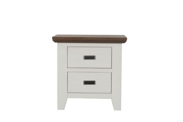 Picture of Test No Order - CAROL 2-Drawer Bedside Table (Solid Acacia Wood)