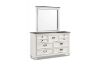 Picture of Test No Order - CHARLES 7 DRW Dresser with Mirror (White & Grey)