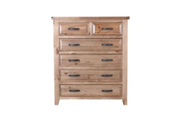 Picture of Test No Order - FRANCO 6-DRawer Tallboy (Solid NZ Pine Wood)