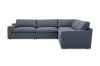 Picture of Test No Order - SPLENDOR  Feather Filled Fabric Corner Sofa (Dark Grey)