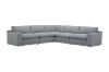 Picture of Test No Order - SPLENDOR Feather Filled Fabric Corner Sofa (Light Grey)