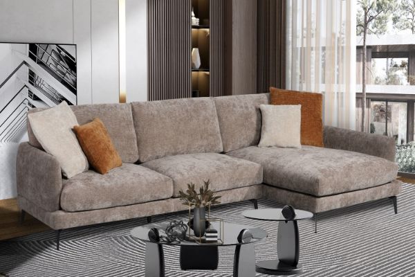 Picture of Test No Order - PALERMO Fabric Sectional Sofa  (Brown)