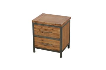 Picture of Test No Order - KANSAS 2-Drawer Bedside Table (Acacia Wood)