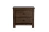 Picture of Test No Order - HEMSWORTH 2-Drawer Solid Timber & Veneer Bedside Table