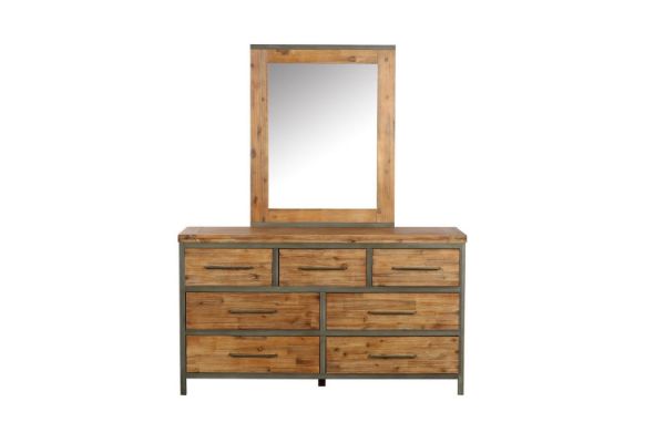 Picture of Test No Order - KANSAS Dressing Table with Mirror (Acacia Wood)