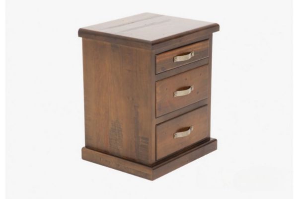 Picture of Test No Order - FEDERATION 3-Drawer Bedside Table