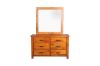 Picture of Test No Order - RIVERWOOD 6 DRW Dressing Table and Mirror (Rustic Pine)