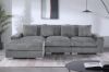 Picture of Test No Order - WINSTON Corduroy Velvet Modular Sectional Sofa with Ottoman (Grey)